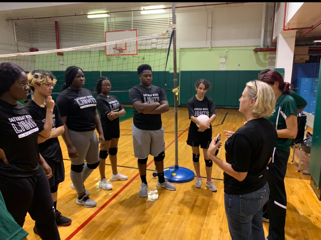 Queens District Attorney speaks to youth.